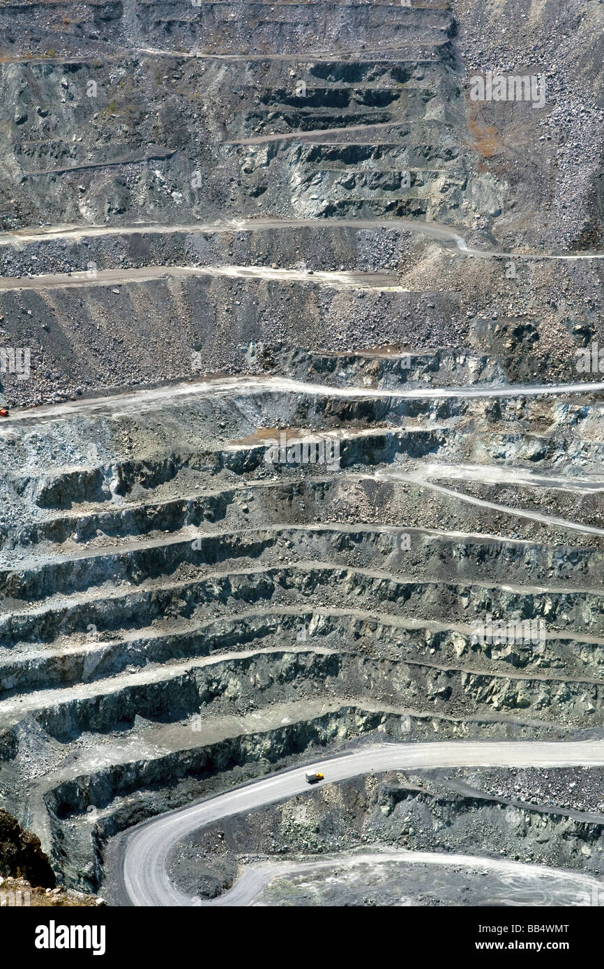 Mine d'amiante LAB (Lake / Mine Lac d'Amiante Amiante) site dans le district de Black Lake, Thetford Mines (Québec, Canada) Banque D'Images