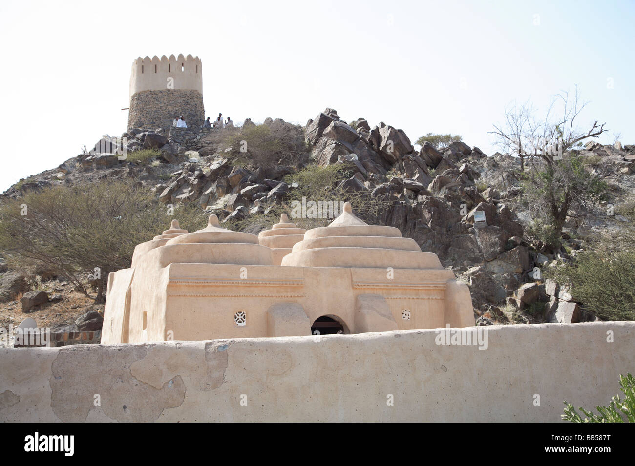 La mosquée de Bidiya Emirats Arabes Unis plus ancienne maison de culte Banque D'Images