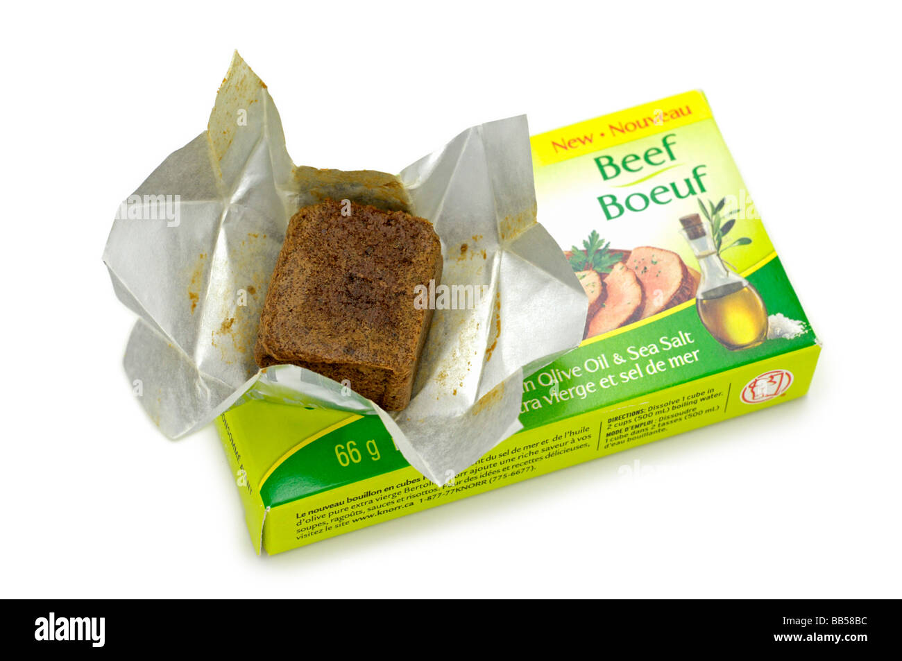Cube de bouillon de boeuf Banque d'images détourées Alamy