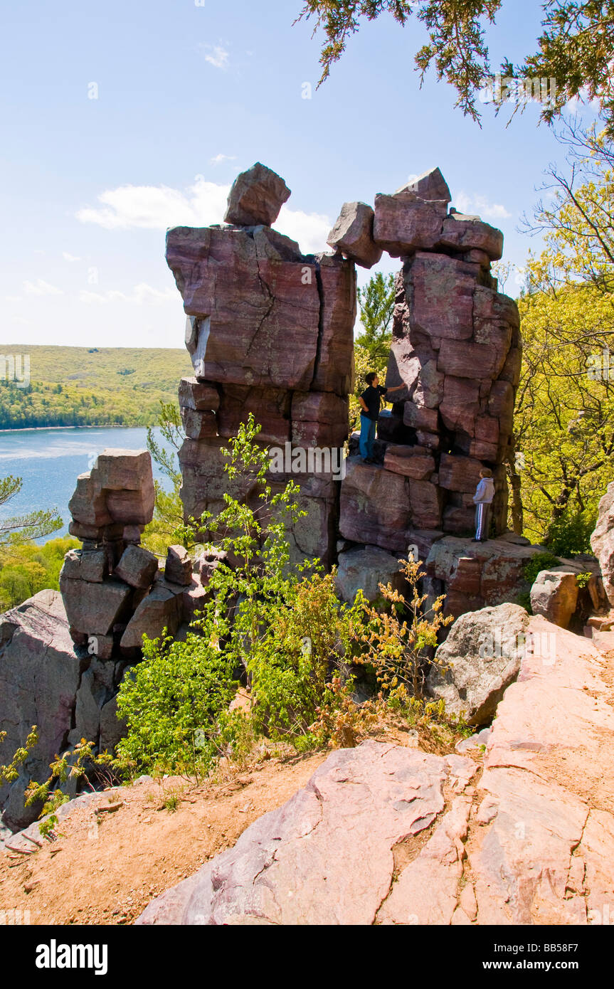 Devil's Lake State Park Banque D'Images