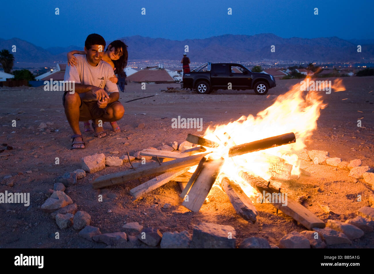 Incendie juif Fest "Lag Baomer' Banque D'Images