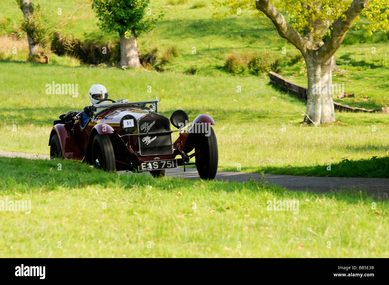 Alfa Romeo 6C 1750 1930 1750cc supercharged Wiscombe Hill Climb 10 Mai 2009 Banque D'Images