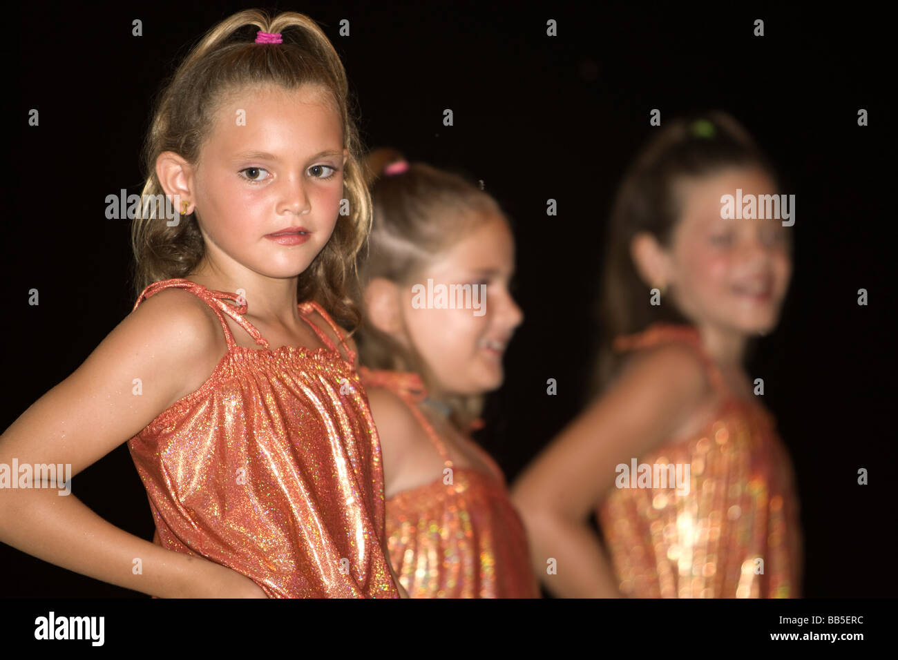 Dance Club ados et les filles ont de Saint Louis Corossol Festival St Barts Banque D'Images