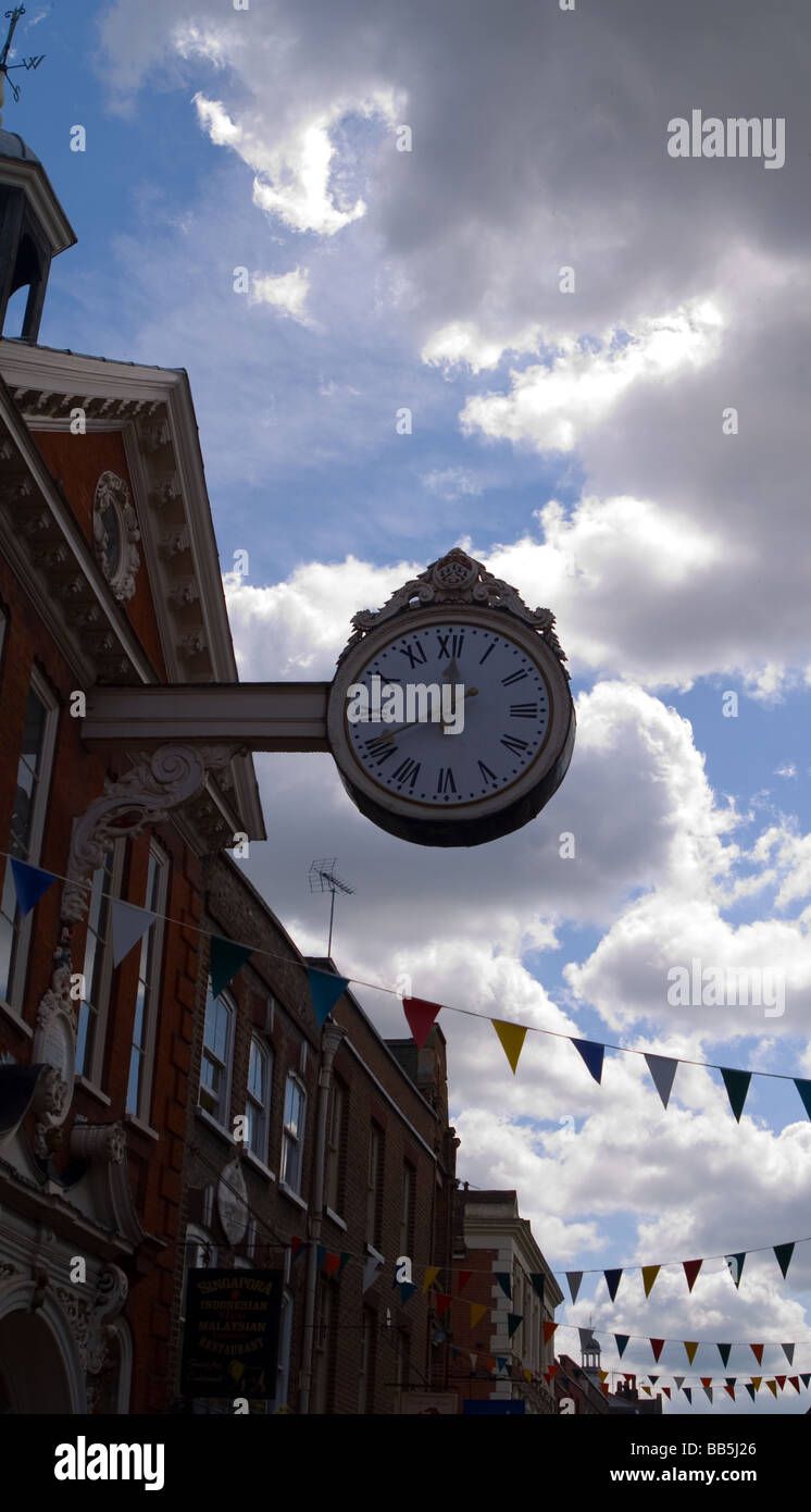 L'horloge de l'hôtel de ville, Rochester, Kent UK Angleterre Banque D'Images