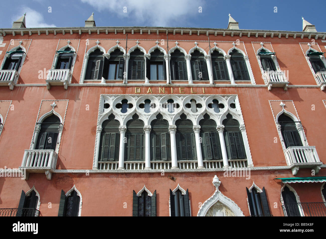 L'Hotel Danieli, Riva degli Schiavoni, Venise, Venise, Vénétie, province de l'Italie Banque D'Images