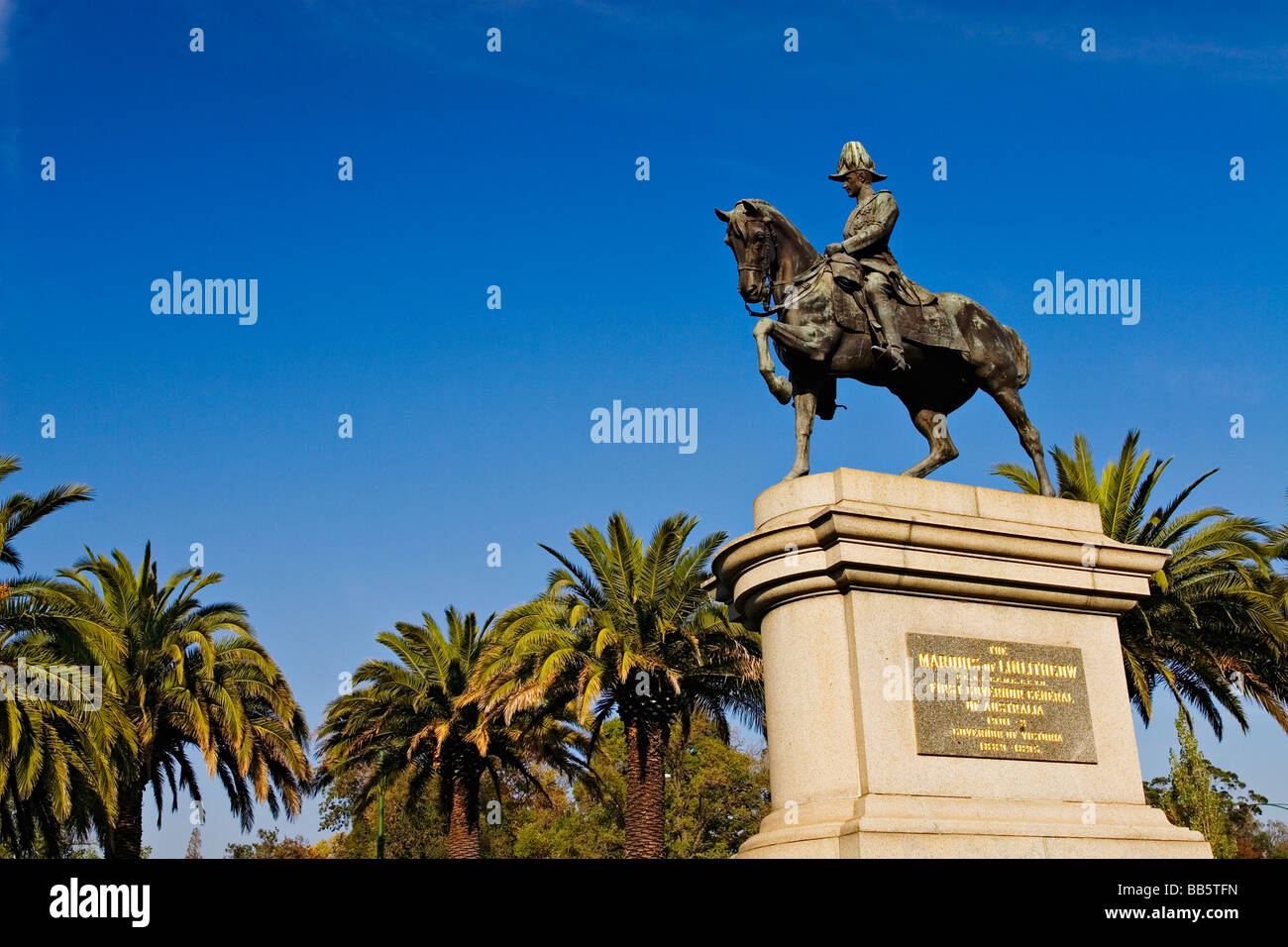Melbourne / Monuments le 'Marquis de Linlithgow' memorial monument.Melbourne Victoria en Australie. Banque D'Images