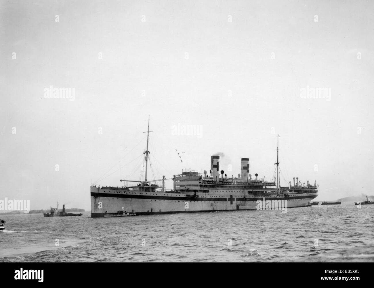 Événements, deuxième guerre sino-japonaise 1937 - 1945, Japon, service médical, retour du navire hospitalier 'Asahi Maru' de Chine, Tokyo, 12.1.1938, vapeur, Croix-Rouge, Asie, XXe siècle, , Banque D'Images