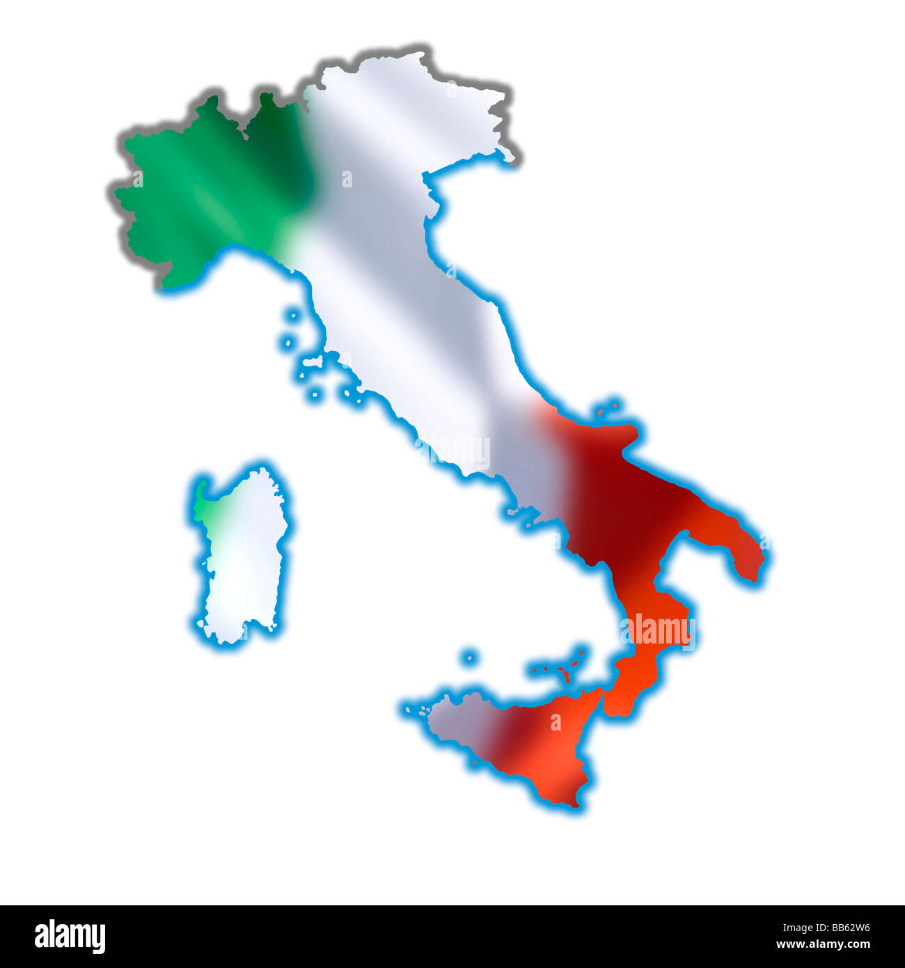 carte des pays Banque D'Images