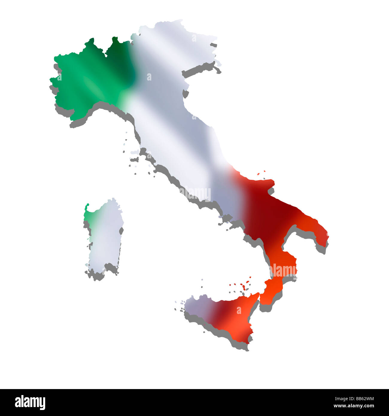 carte des pays Banque D'Images