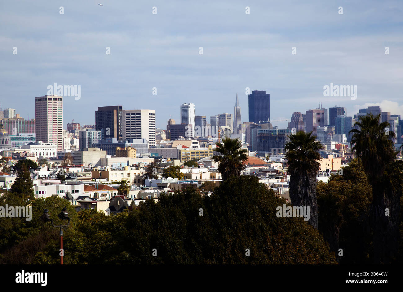 Dolores Park Park view, San Francisco Banque D'Images