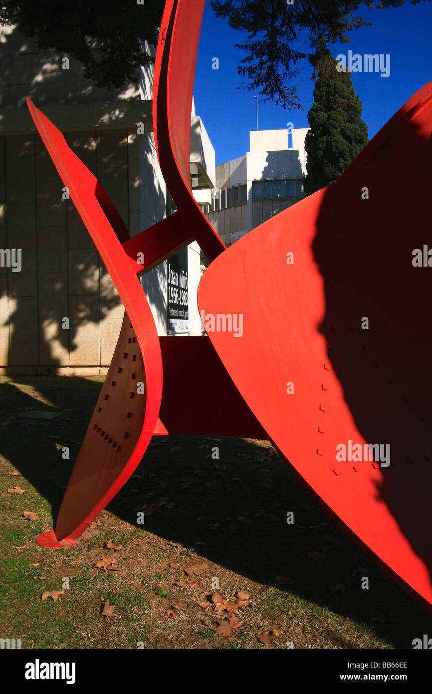 Catalogne Barcelone,Espagne,;Le Jardin de sculptures de Joan Miró Banque D'Images