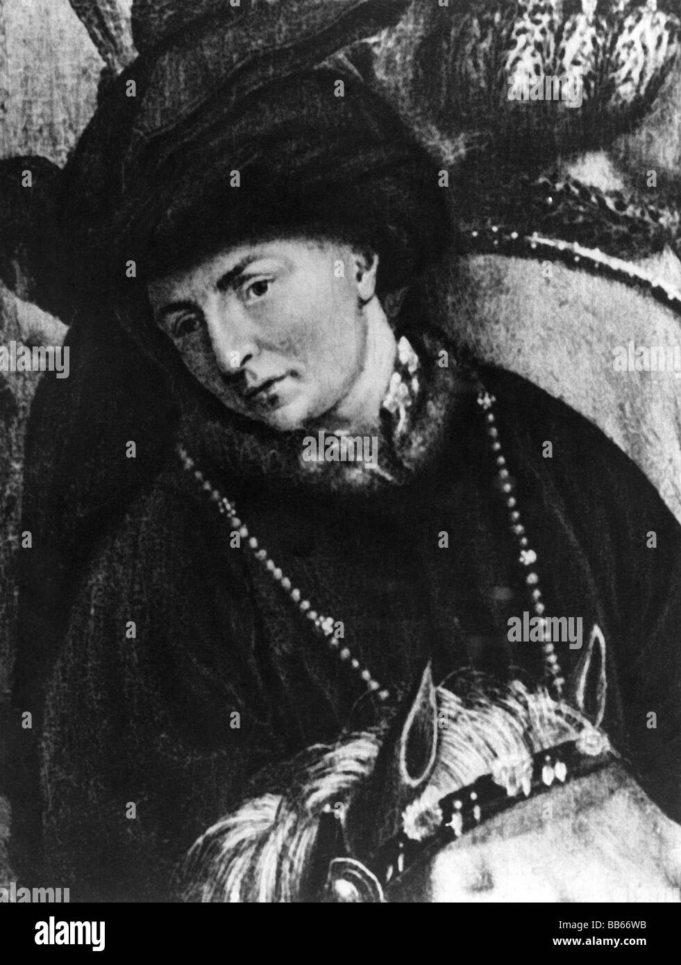 Eyck, Jan van, vers 1390 - 9.7.1441, artiste néerlandais (peintre), détail de Gand Altarpièce, panneau gauche, avant 1432, Banque D'Images