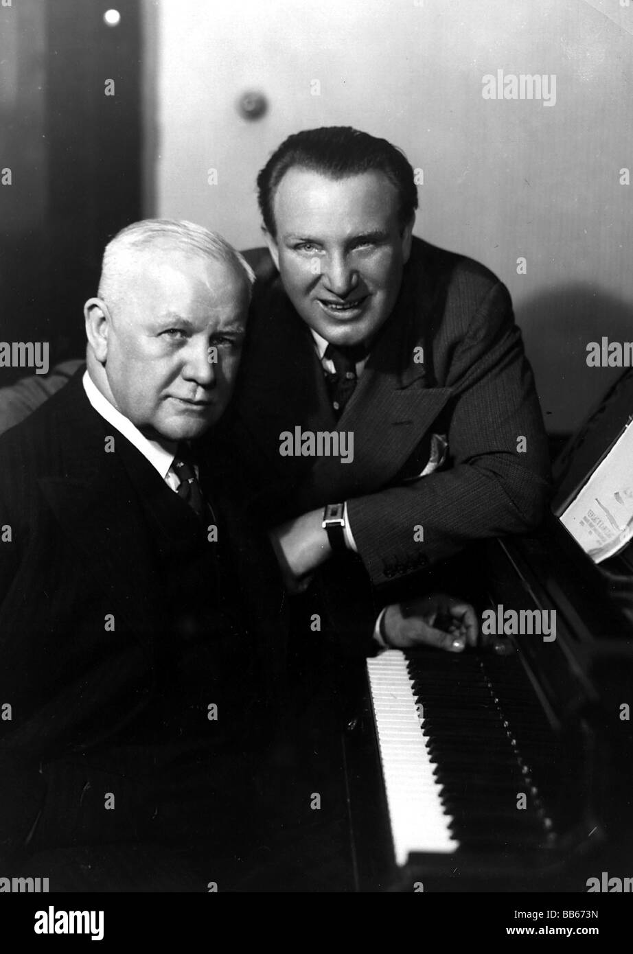 Lehar, Franz, 30.4.1870 - 24.10.1948, compositeur hongrois, avec chanteur Ricahrd Tauber, 1930, Banque D'Images