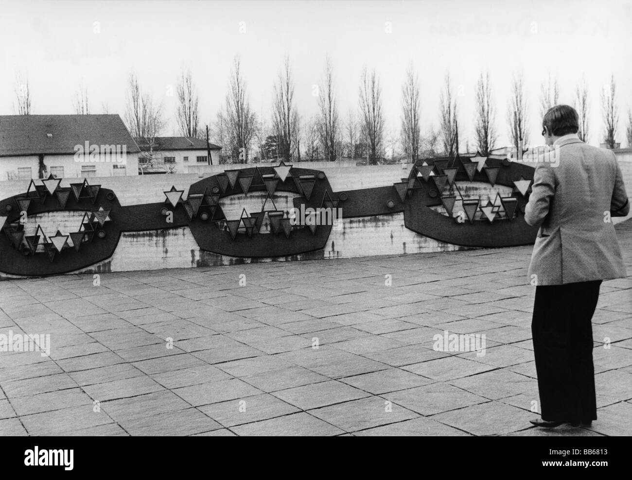 Géographie / voyages, Allemagne, Dachau, camp de concentration, site commémoratif, Mémorial international, 1972, Banque D'Images