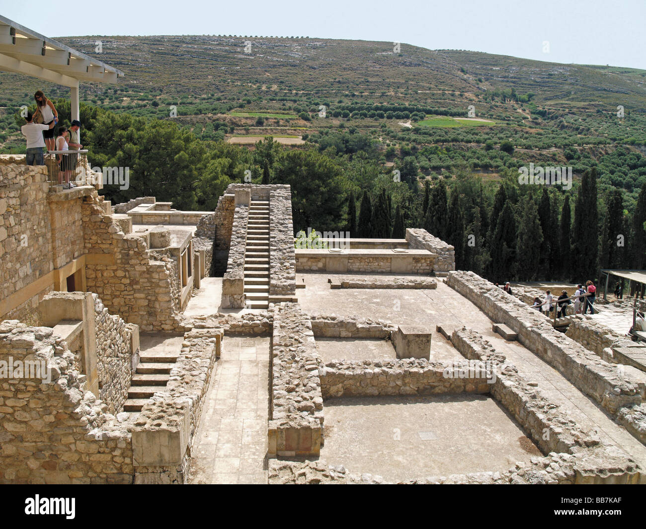 Labyrinthe de Knossos Crète Grèce Photo Stock Alamy