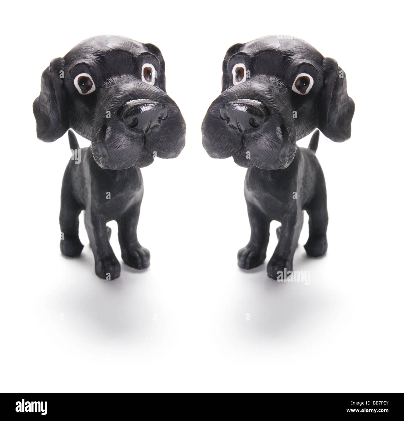 Figurines de chien Banque D'Images