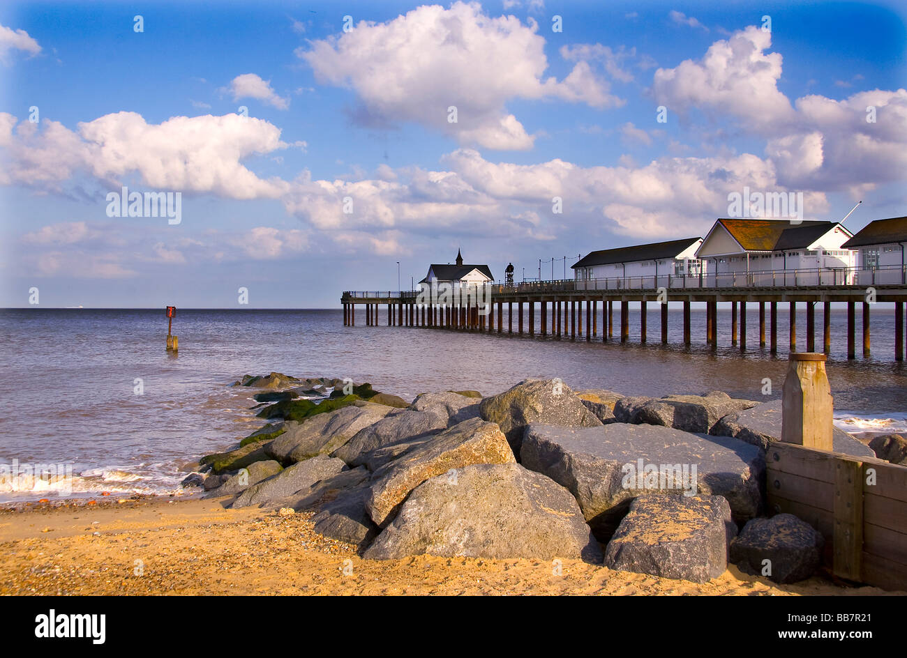 Jetée de Southwold, Suffolk, Angleterre, Royaume-Uni. Banque D'Images