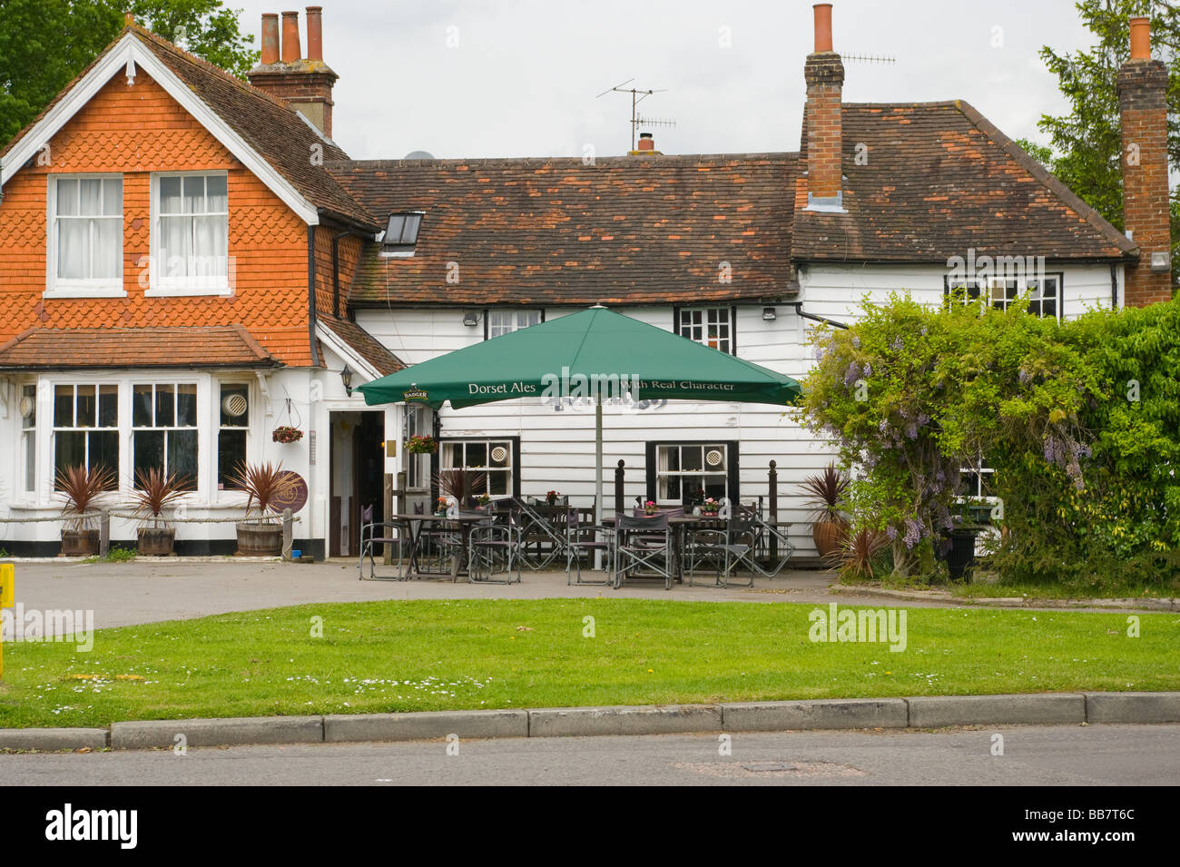 La Charrue Pub Leigh Surrey Banque D'Images