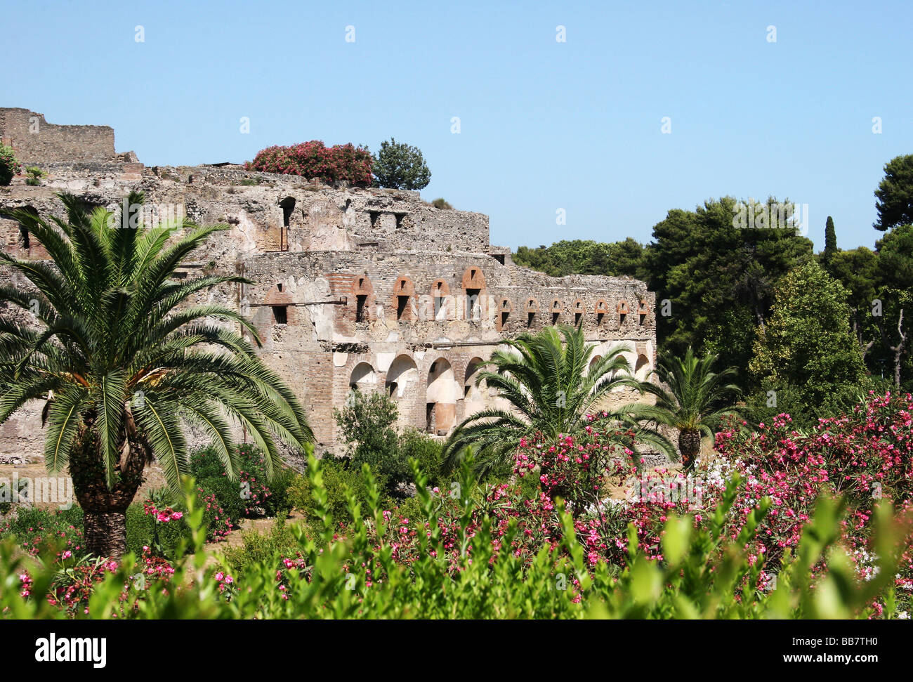La ville romaine de Pompéi Italie Banque D'Images