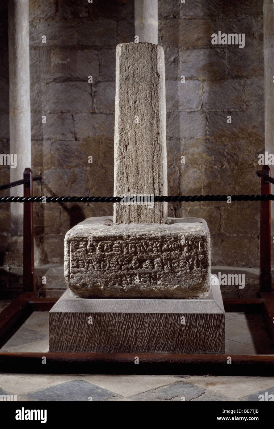 Cathédrale d'Ely Odin's Stone Sculpture Saxon Banque D'Images