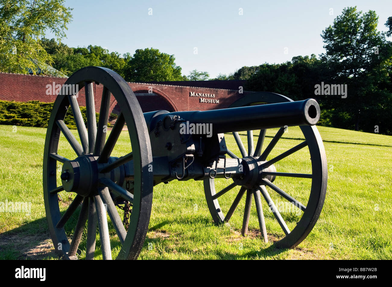 Manassas Virginia Museum de canons de la guerre civile Banque D'Images