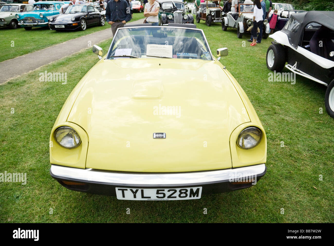 Jensen Healey cabriolet voiture de sport classique, Wallingford Oxfordshire rallye de voitures classiques, UK Banque D'Images