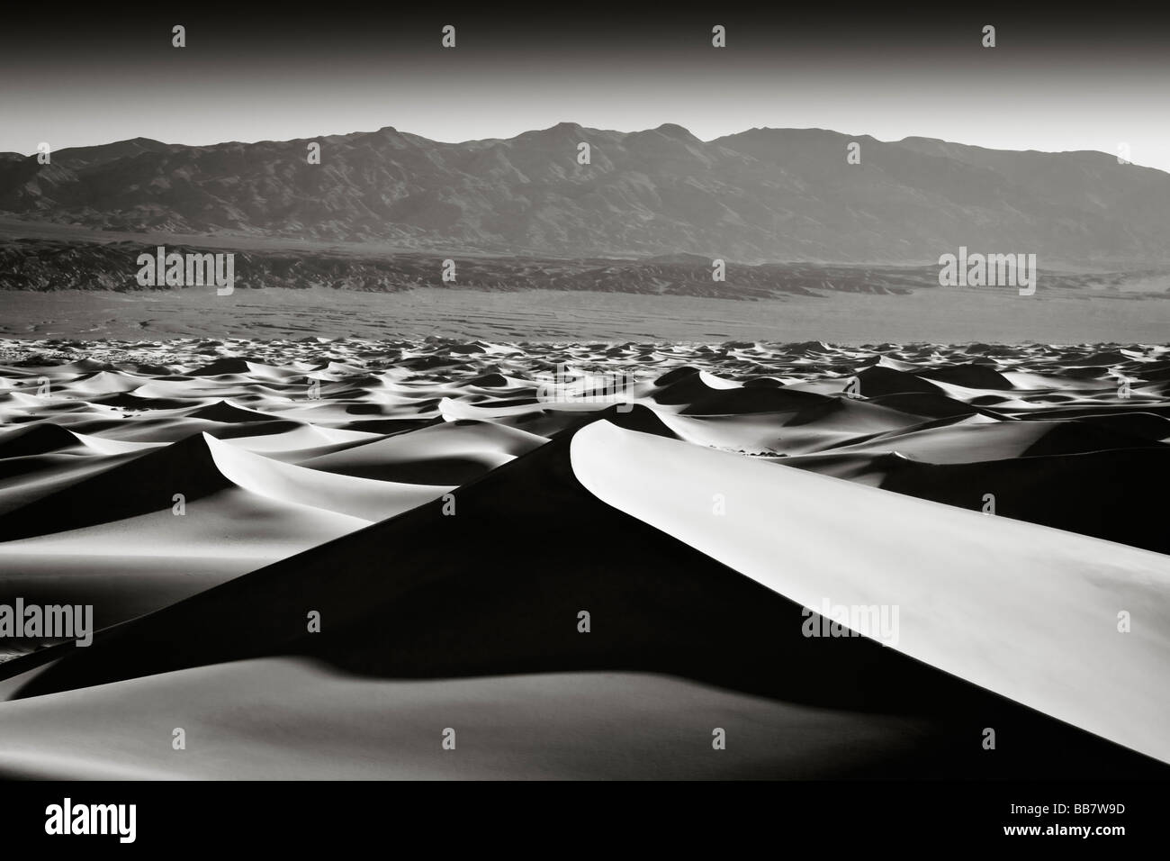 Le mesquite Sand Dunes in Death Valley National Park en Californie USA Banque D'Images