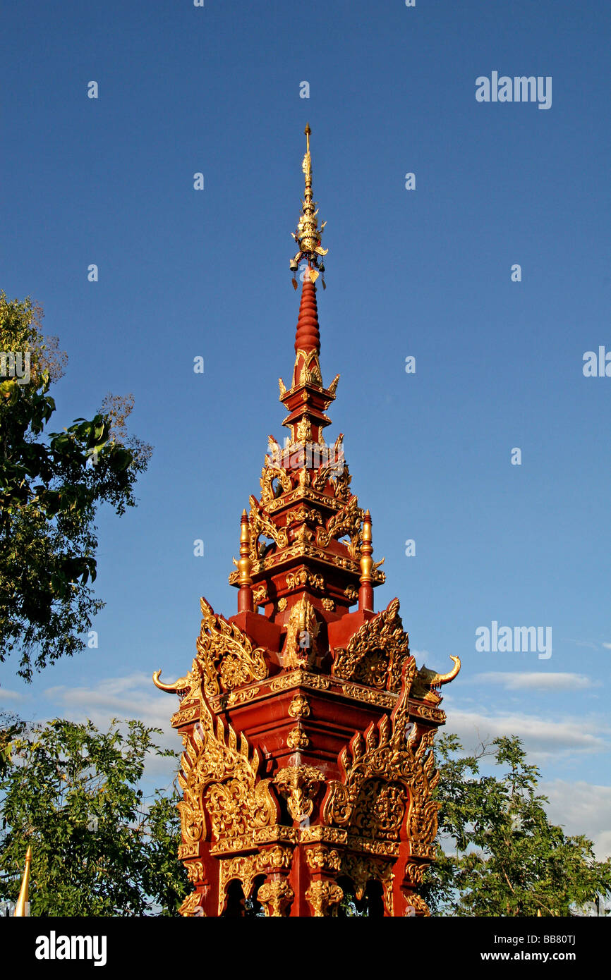 Temple Thean Morn, tour, site du temple, Chiang Mai, Thaïlande, Asie Banque D'Images