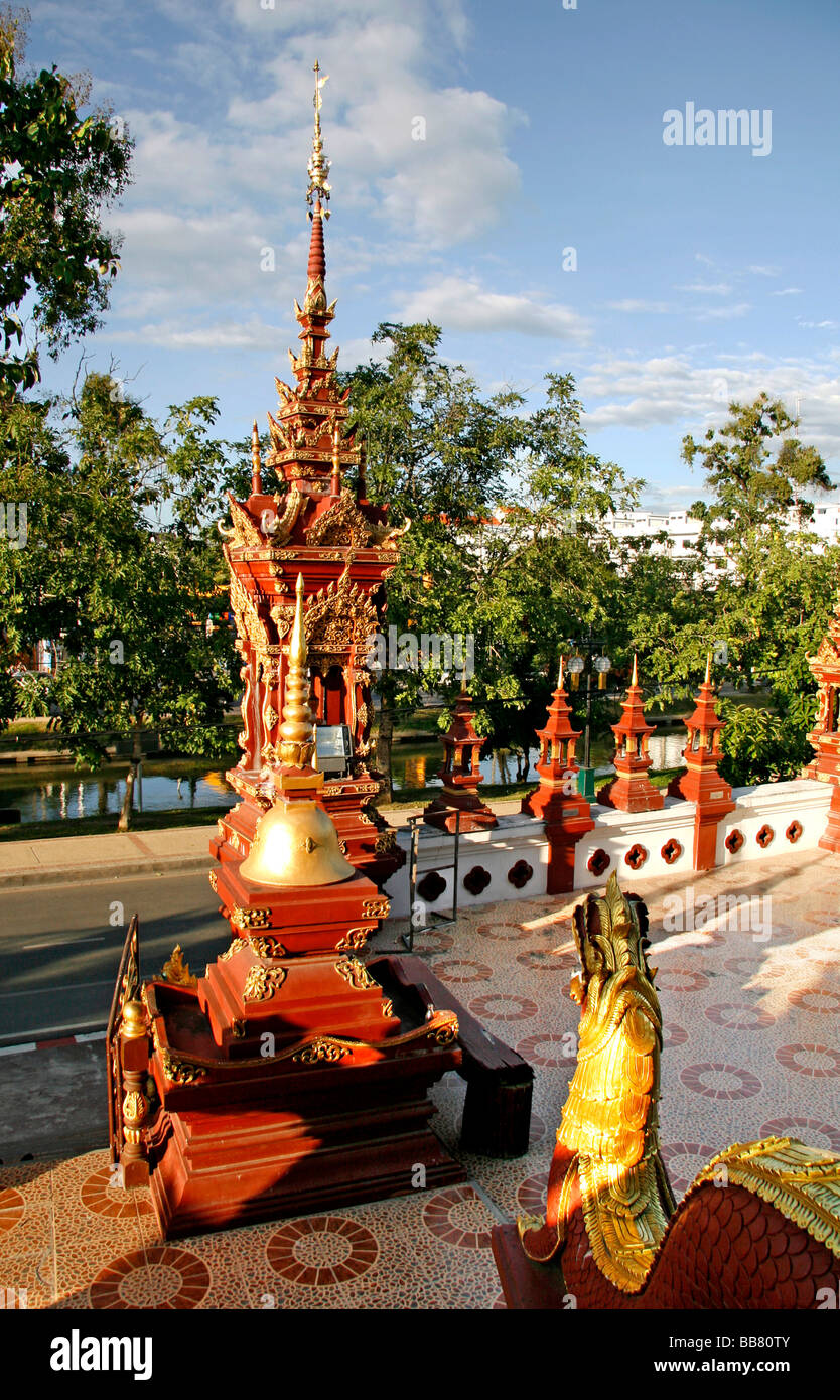 Temple Thean Morn, tours, site du temple, Chiang Mai, Thaïlande, Asie Banque D'Images