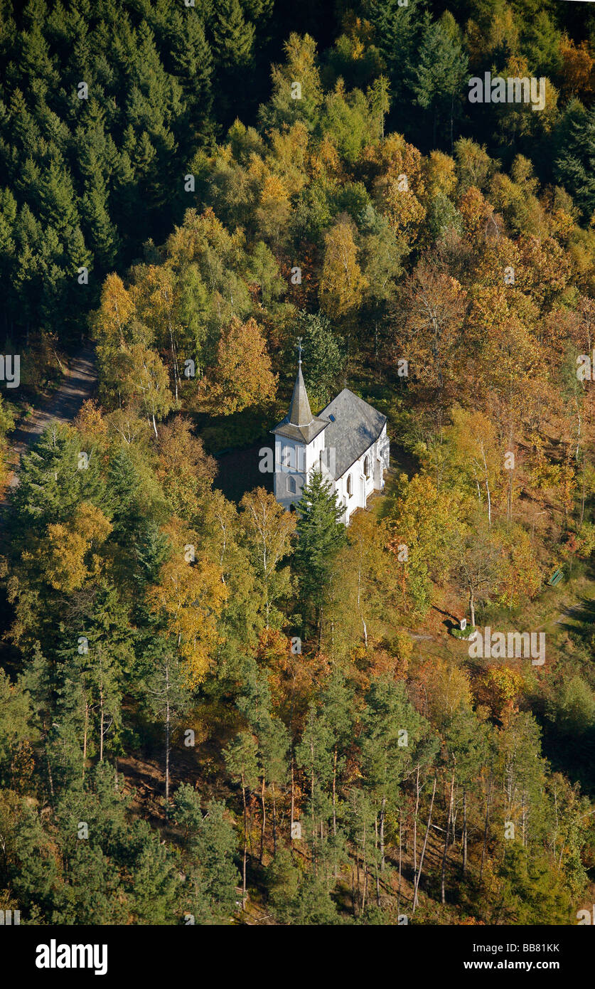 Photo aérienne, Stockum, chapelle, Sundern, Coesfeld, Rhénanie-Palatinat, Hesse, Allemagne, Europa Banque D'Images