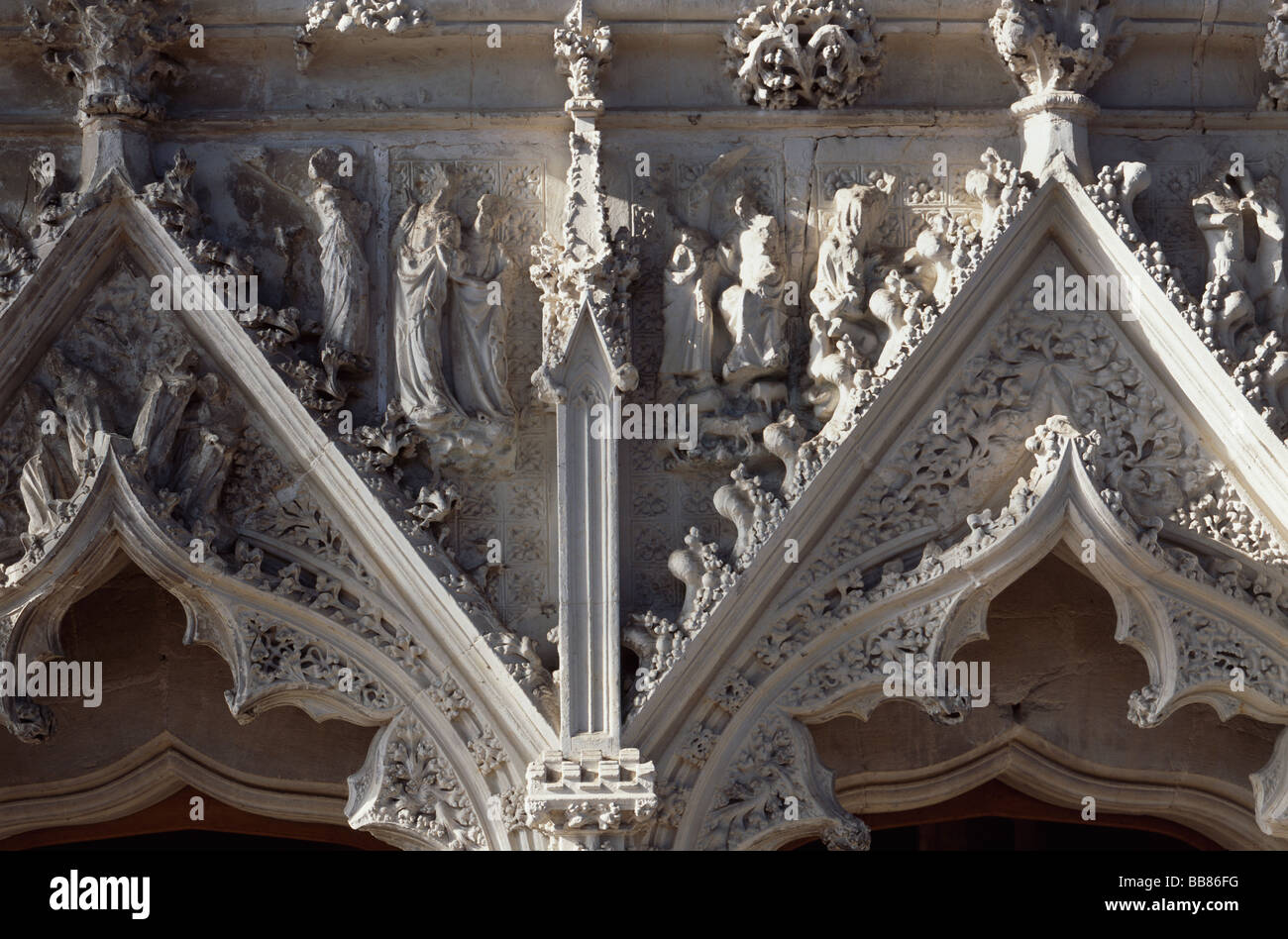 Cathédrale d'Ely Dame Chapelle détail des arcs en accolade Banque D'Images