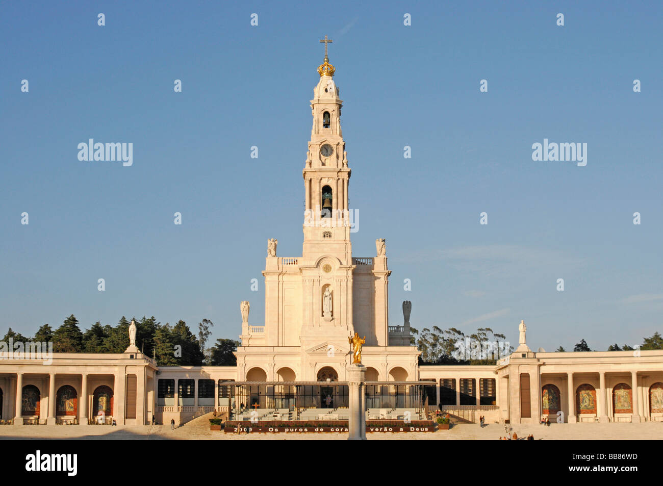 Basilique Antiga, Fatima, lieu de pèlerinage, le Centre du Portugal, Portugal, Europe Banque D'Images