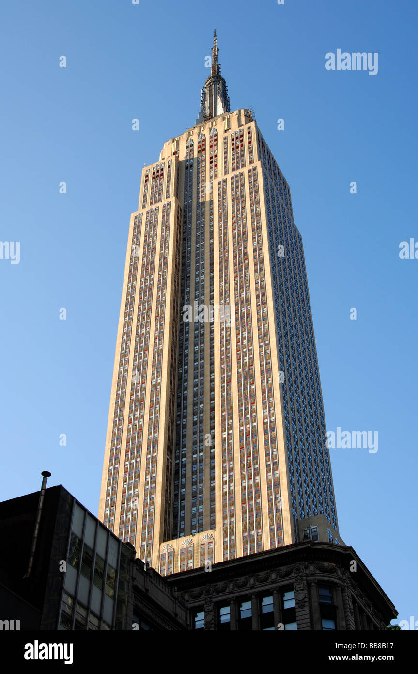 Empire State Building, Manhattan, New York, USA Banque D'Images