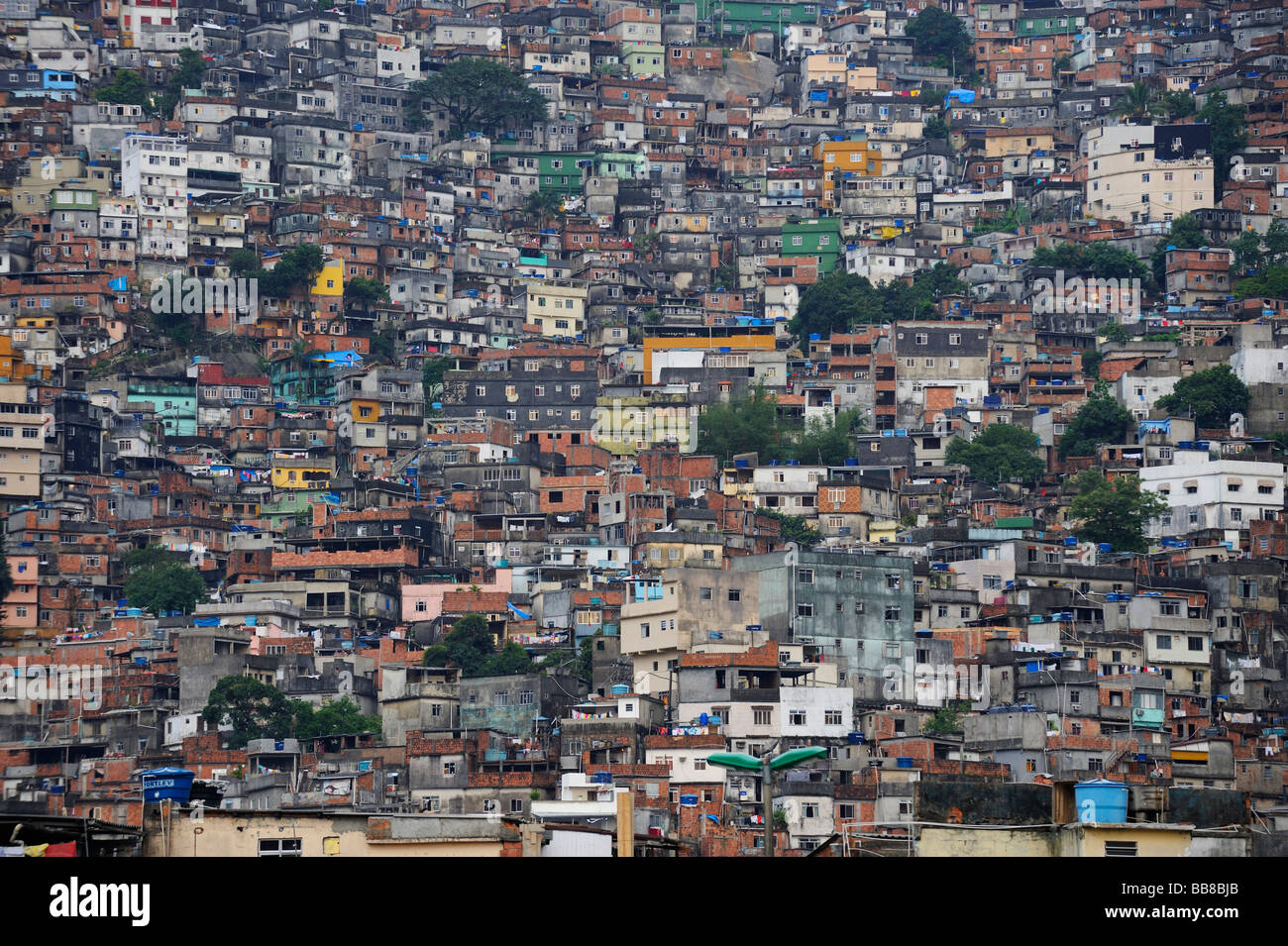 Favela de Rio de Janeiro, Brésil, Amérique du Sud Banque D'Images