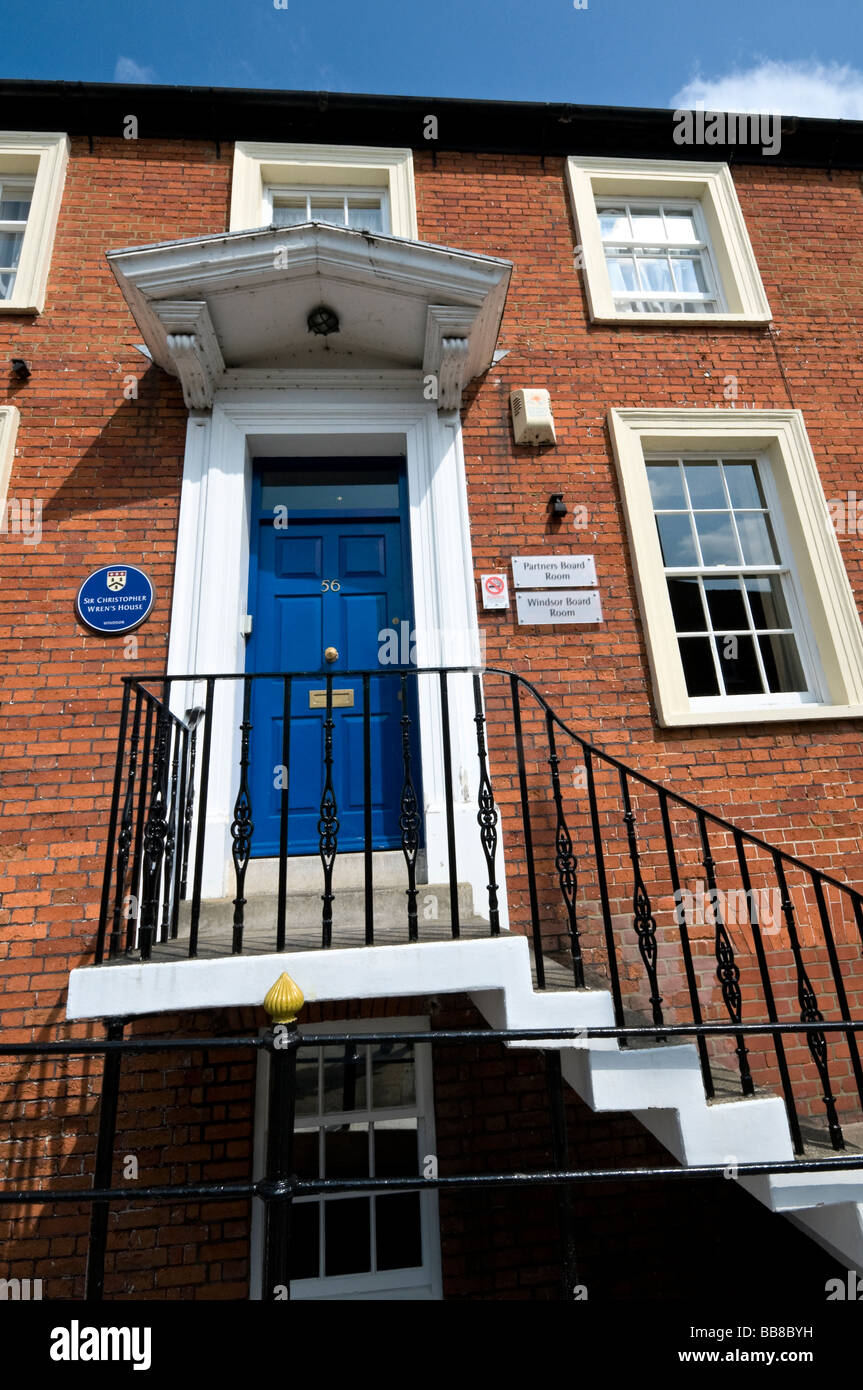 Christopher Wren house dans la ville de Windsor Berkshire en Angleterre Banque D'Images