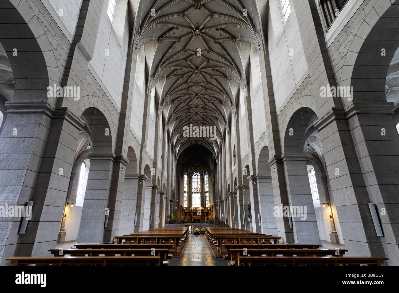 Basilique St Matthias, Abbaye Bénédictine, Trèves, Rhénanie-Palatinat, Allemagne, Europe Banque D'Images