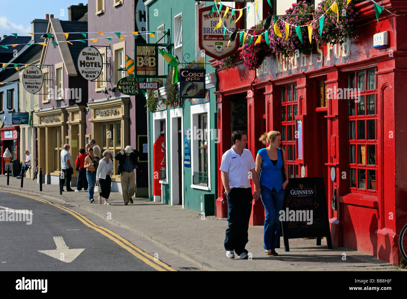 Les pubs irlandais, Dingle, Kerry, Irlande Banque D'Images