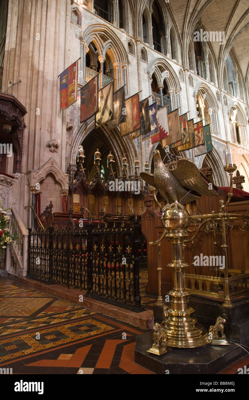 La Cathédrale St Patrick, de l'intérieur, Dublin, Irlande Banque D'Images