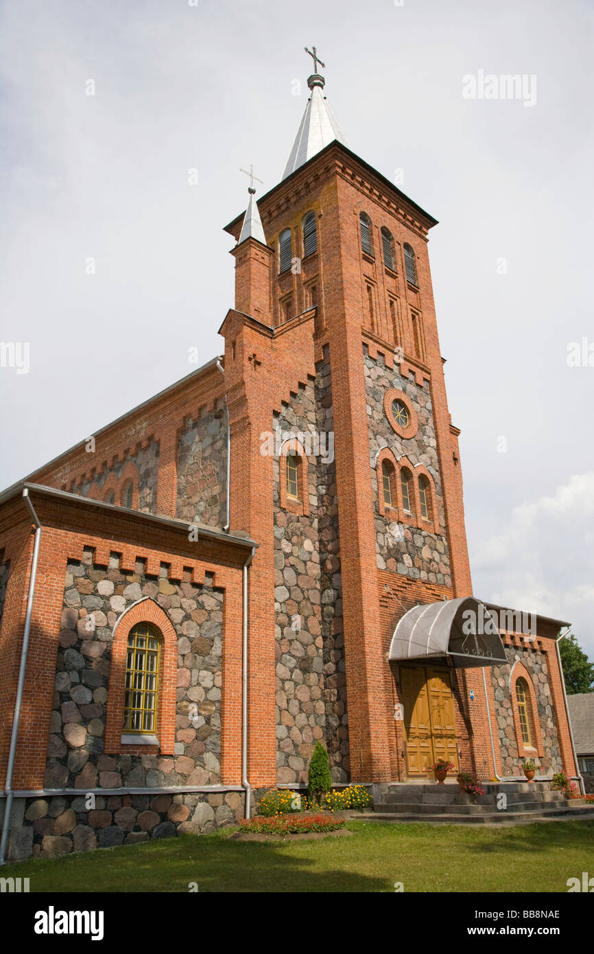 Preili Église Catholique Romaine, Preili, Latgalia, Lettonie Banque D'Images