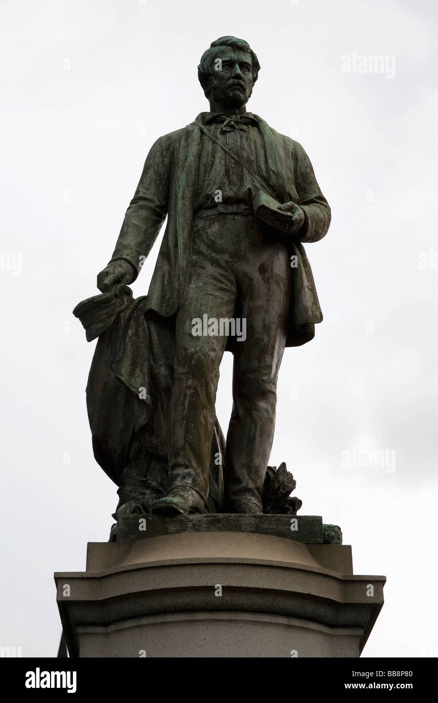 Statue de David Livingstone, en place à l'extérieur de la cité la cathédrale de Glasgow, Glasgow Ecosse Banque D'Images