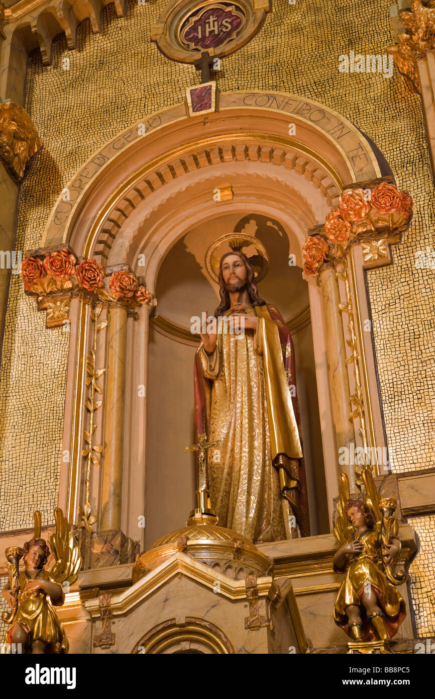 Intérieur de l'église de San Lorenzo à Tremezzo, Lac de Côme, Lombardie, Italie, Europe Banque D'Images