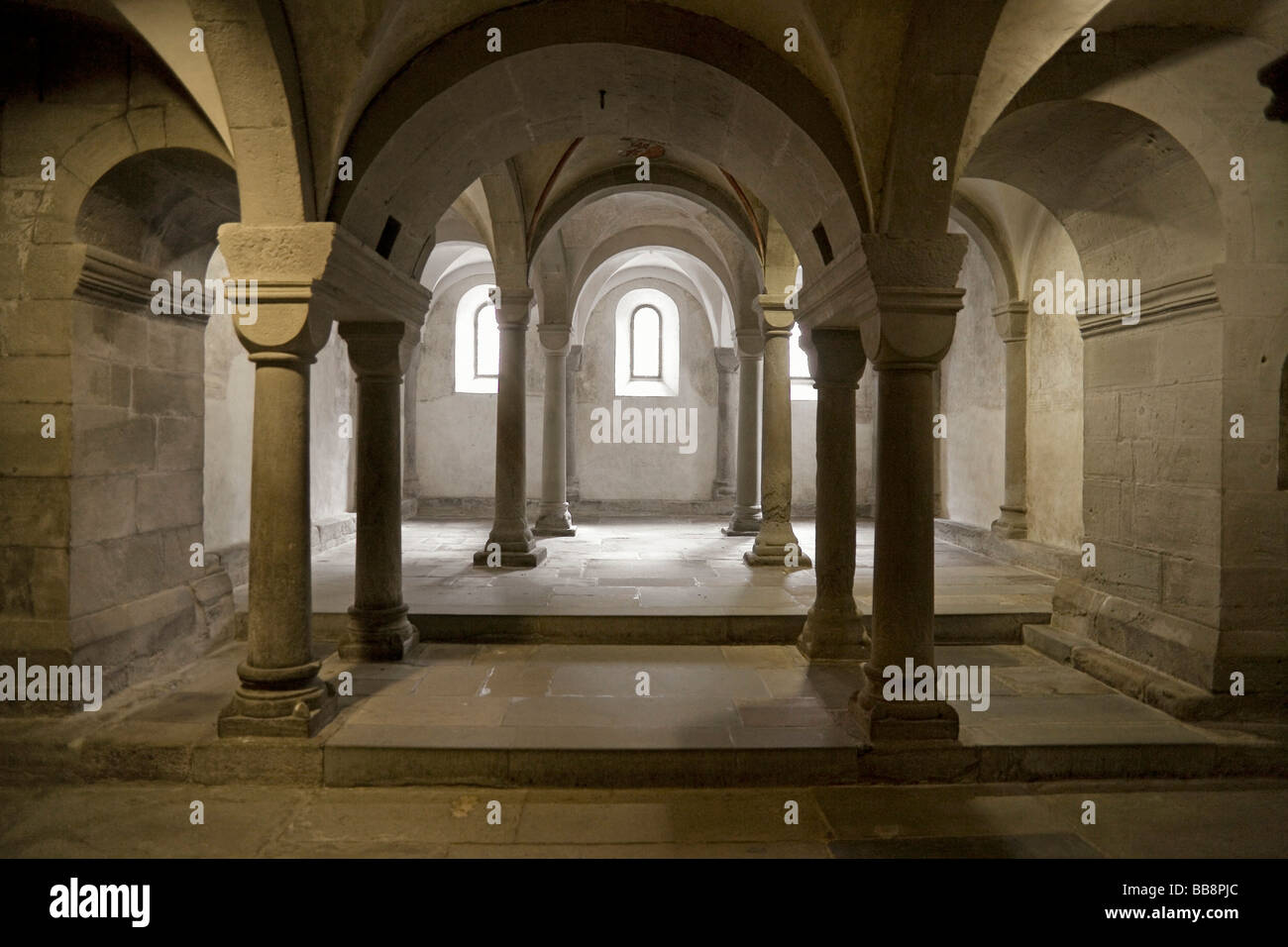 Catacombes de la Grossmünster Minster, Zurich, Switzerland, Europe Banque D'Images