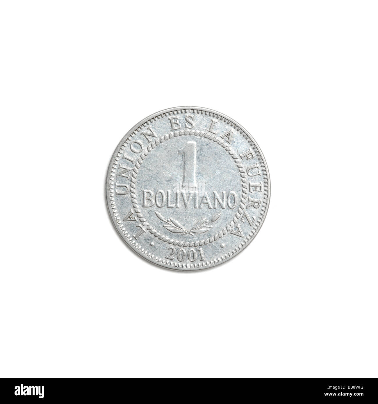 Pièce de monnaie bolivienne Banque D'Images