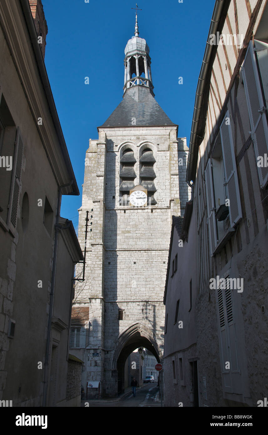 Tour de l'horloge médiévale Provins Basse Seine et Marne France Banque D'Images