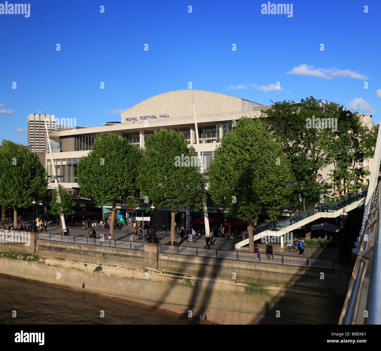 Le Royal Festival Hall. South Bank, Londres, Angleterre, Royaume-Uni. Banque D'Images