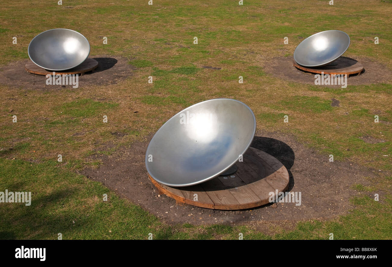 Bols à rouleaux dans une aire de jeu Banque D'Images