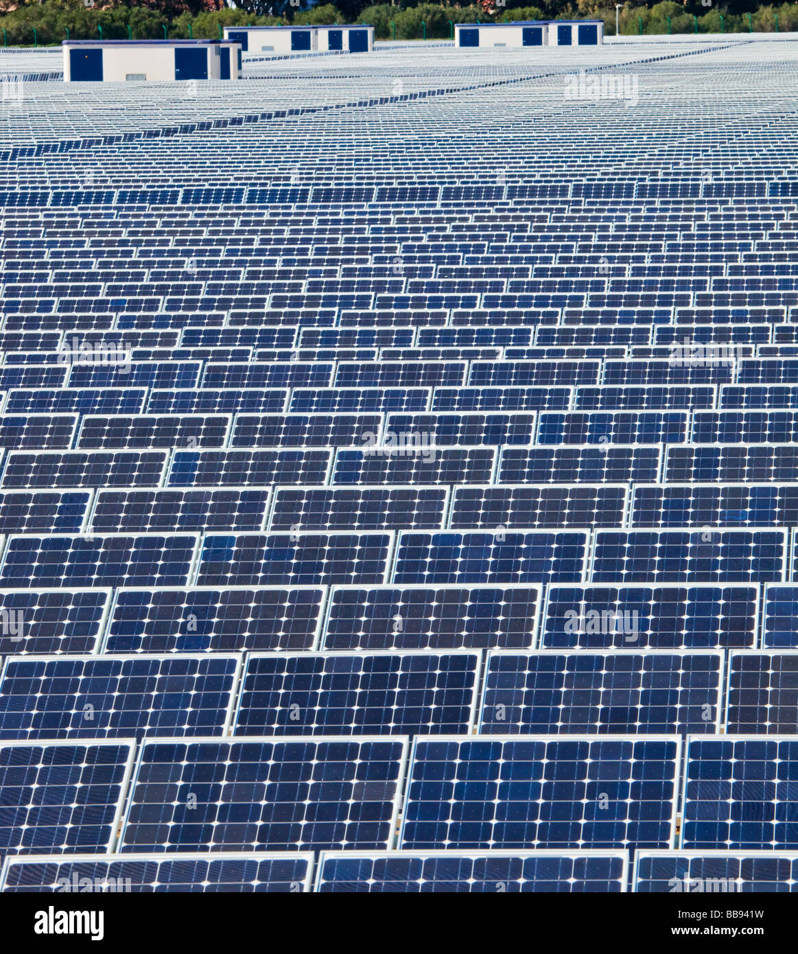 L'énergie solaire près de Guadarranque San Roque la Province de Cádiz Espagne Banque D'Images