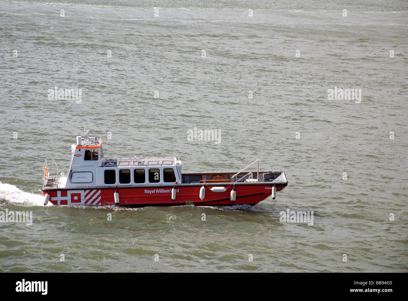 Cour Royal William water taxi, Plymouth, Devon, UK Banque D'Images