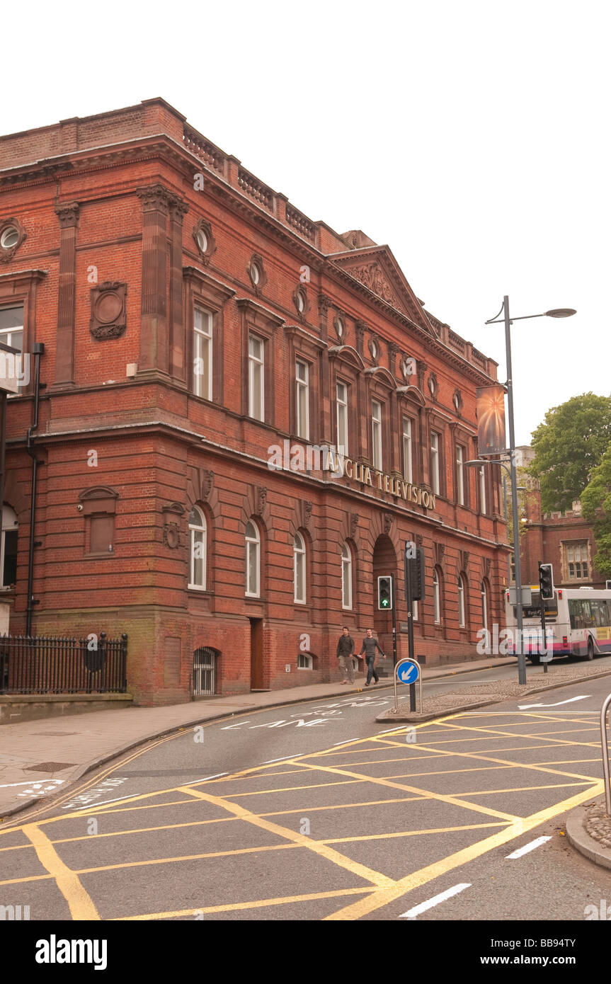 Le siège de l'Anglia ITV dans le centre-ville de Norwich Banque D'Images