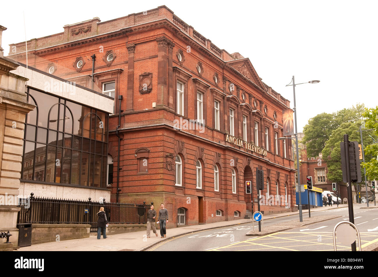 Le siège de l'Anglia ITV dans le centre-ville de Norwich Banque D'Images